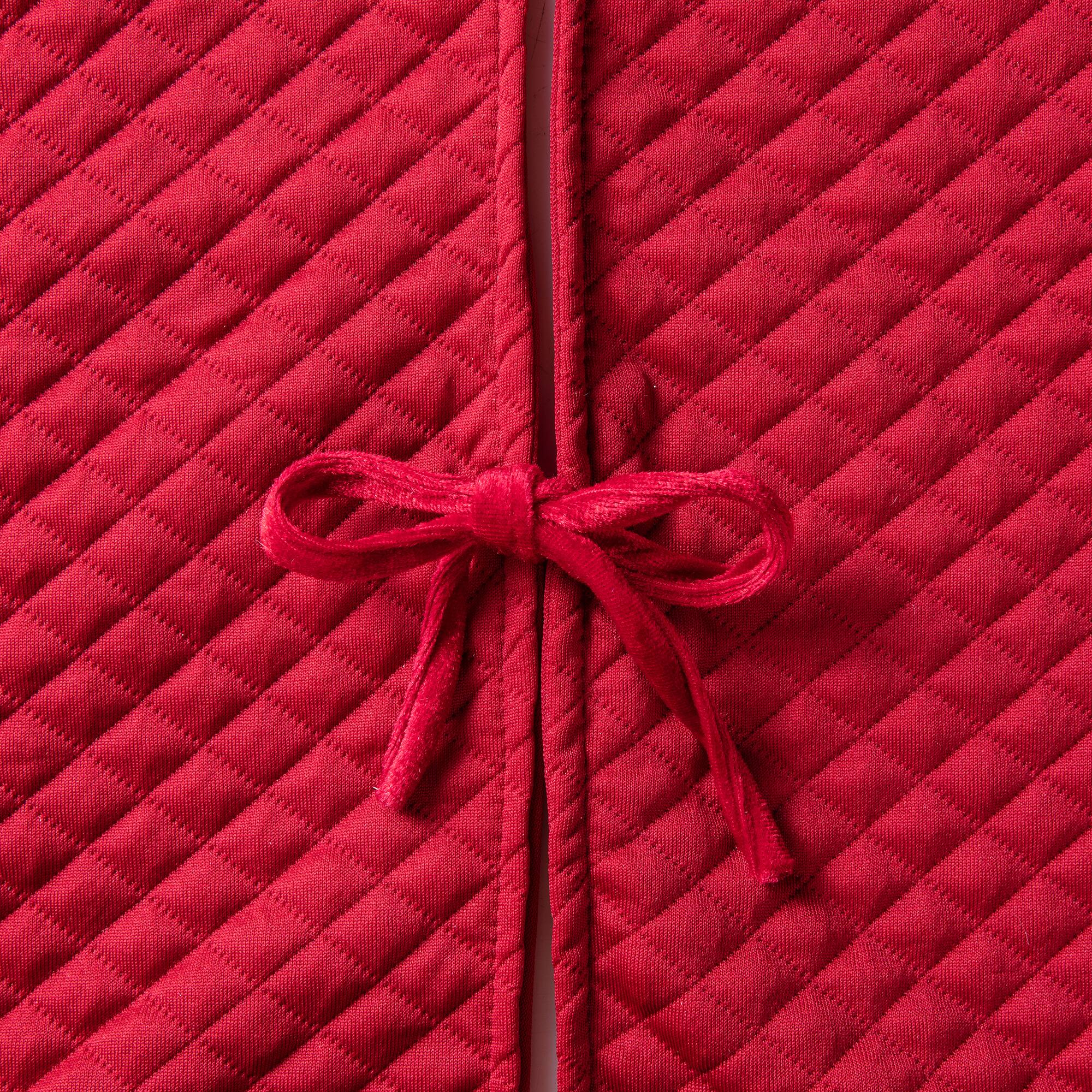 Glitzhome® Deluxe Velvet Ruffled Christmas Tree Skirt